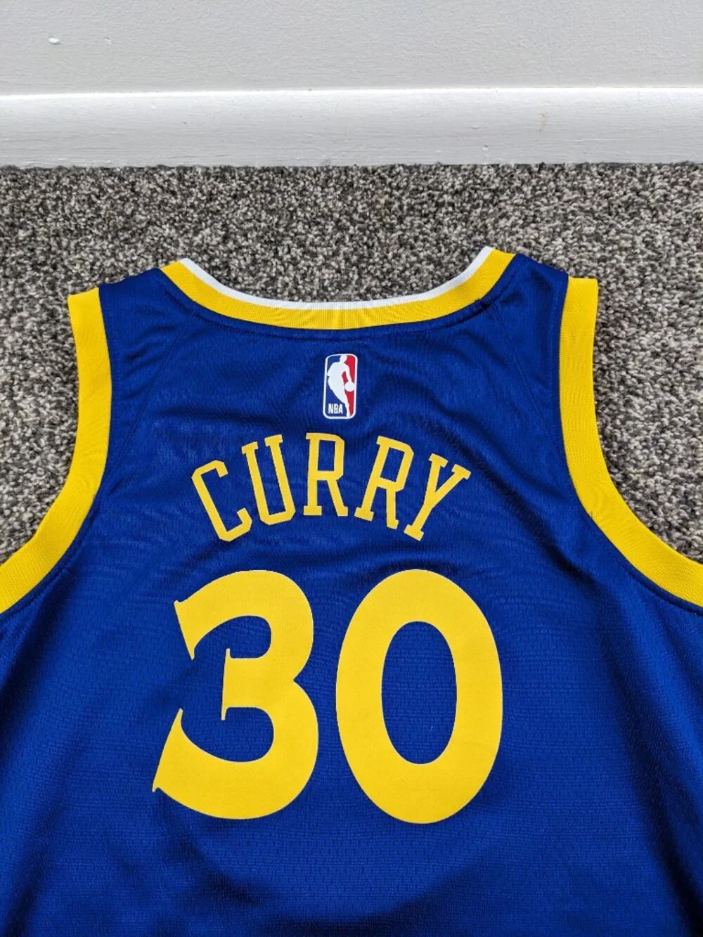 Stephen Curry Golden State Warriors Jersey Nike Swingman Blue Mens 40 (Small)